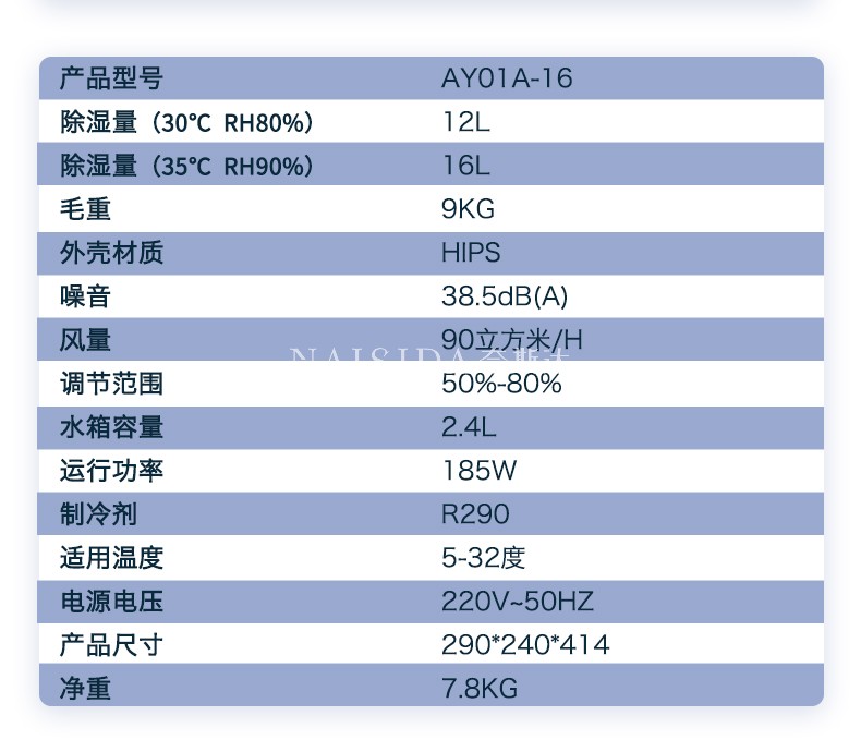 奈斯達(dá)除濕機12