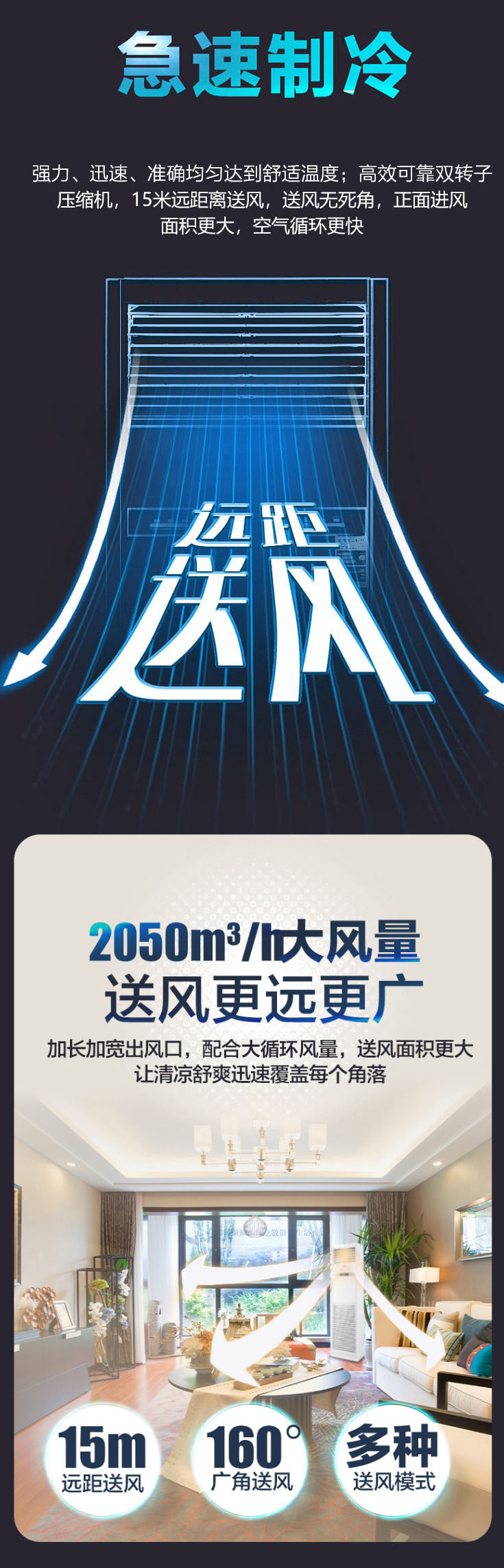 海爾（Haier）5匹柜式空調商用中央空調5P立式柜機2